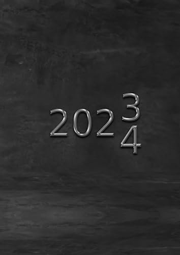 2023-2024: A4 Terminkalender XXL 1 Tag 1 Seite | Terminplaner Juli 2023 bis Juni 2024 | Tagesplaner viertelstündlich 6-20 Uhr | 365 Tage | 392 Seiten | Cover Farbe Schwarz