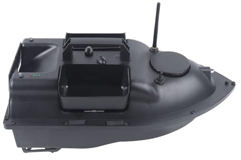 KenSyuInt RC Futterboot Köderboot Baitboat Nachtangeln Köderfächern Cruise Fischköder Boot Bausatz mit Fernbedienung & 2 Motoren 500M