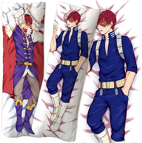 FELOTA My He-ro Academ-ia Anime Bedruckt Kissenbezug, Dekorative Seitenschläferkissen Bezug, Gemütlich Soft Wurf Kissenbezüge für Sofa Schlafzimmer-Multicolor 12||50x150cm