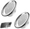 2 Pièces Anneau Support Téléphone Portable, Bague pour Téléphone, Support Réglable à 360° et Pliable à 180°, Adhésif Fort, Compatible avec Smartphones de 4 à 8 Pouces, Argent Brillant
