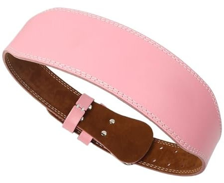 QAUUCP Gewichthebergürtel for Frauen, 10,5 cm Breite, for Fitnessstudio, Fitness, Kniebeugen, Rückenstütze, Powerlifting, Crosstraining, Trainingsgürtel, Rosa GewichthebergüRtel(L)