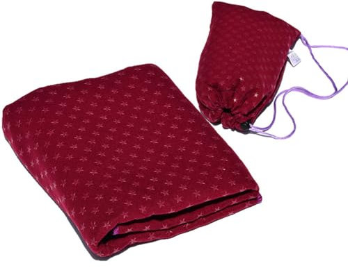 Solinder Yoga-Handtuch mit Sternmuster Yoga-Handtuch mit Sternmuster, saugfähige Yoga-Decke, rutschfestes Yoga-Tuch für Pilates, Yoga