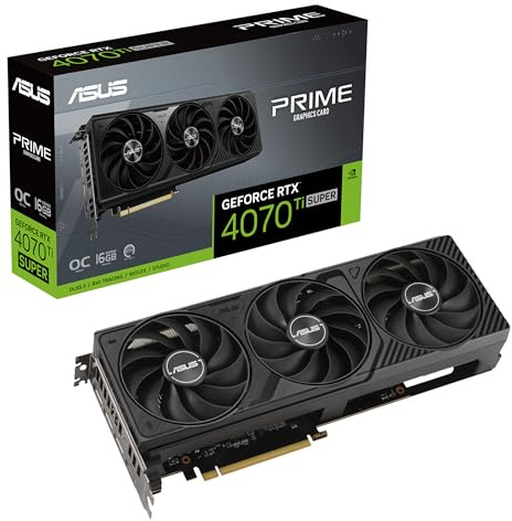 ASUS La tarjeta gráfica Prime GeForce RTX™ 4070 Ti Super OC Edition 16GB GDDR6X lista para SFF (PCIe® 4.0, 16GB GDDR6X, DLSS 3, HDMI 2.1a, DisplayPort™ 1.4a)