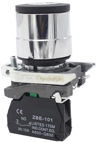 Interruptor eléctrico XB4-BG21 de 220 V con botón pulsador momentáneo con llave y 2 posiciones