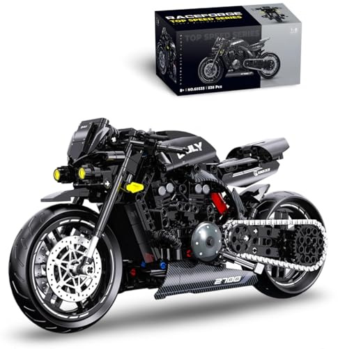 DrmBeyd 1:8 Yamha Motorbike Building Kits, Motorbike Building Sets for Adults, 538 Pieces Technik Motorcycle Bricks Model Toy, Collectible Gift for Adults and Kids, Compatible with L***