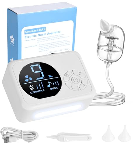 Electric Nasal Aspirator for Suction of Nasal passages with 9-Level Adjustable Powerful Suction,10 Music Available and 3 Level Night Light