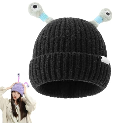 CHENRI Saturatione Monster Hat, Saturation Monster Tentakel Hut, Lustige LED Beleuchtete Mütze, Eltern-Kind leuchtende Monster Strickmütze, Beanie Mütze mit Licht Geschenk für Kinder und Erwachsene