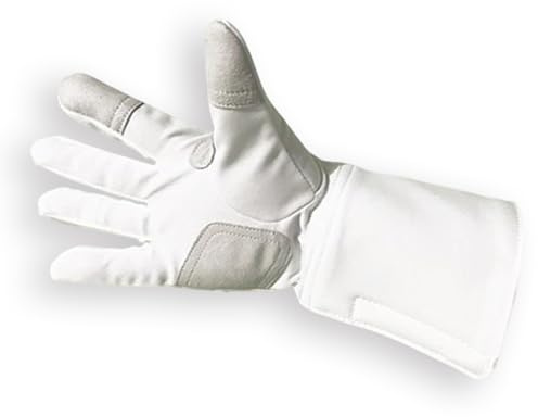 WANGCEPLSD Fechttraining Handschuhe, Fechten Ausrüstung, rutschfeste Handfläche, für Florett, Degen und Säbel, Rechte Hand, Handschutz(#9.5)