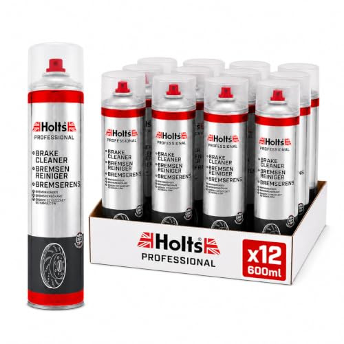Holts Brake Cleaner Spray, Disc Brake Clutch & Parts Cleaner, 12 x 600ml