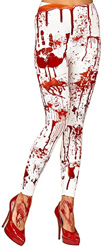 Widmann blodförsedda leggings S/M Weiß