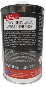 SDV Chemie Universalverdünnung 1x 1 Liter 1000ml 1L Nitroverdünnung Waschverdünnung Lackverdünner