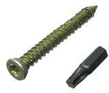 500 x Betonrahmenschrauben 7,5 x 122 mm + Kappen mit Torx-Bit gratis