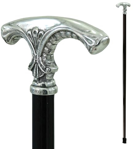 Cavagnini Geschenkstab für ältere Menschen, elegant, aus hochwertigem Holz, personalisierbar für Herren und Damen, Jugendstil, handgefertigt, Meister Italien
