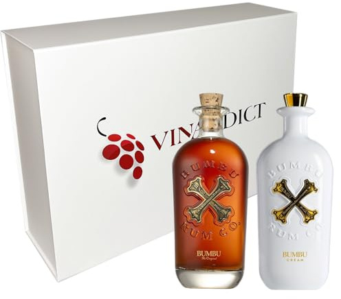 Coffret Rhums Vinaddict - Bumbu Classique - Bumbu Cream. 2x70cl.