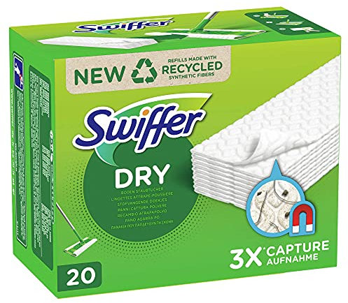 Swiffer - Bodenreiniger Trockene Bodenwischtücher 20 Nachfüllpackungen - 1 Stück