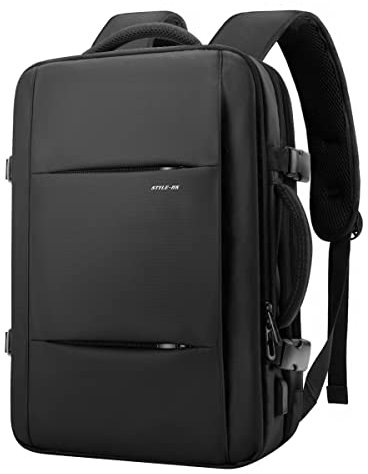 HEROIC KNIGHT Travel Laptop Backpack, Flight Approved Carry on Backpack, 17.3 Inch Water Resistant Busines Laptop Rucksack, Hand Luggage Bag With USB Charging Port, Underseat Cabin Bag For Men Women