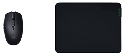 Razer Orochi V2 - Mobile Wireless Gaming Mouse with up to 950 Hours of Battery Life, Black & Gigantus V2 Medium - Soft Gaming Mouse Mat for Speed and Control,360 x 270 x 3 mm