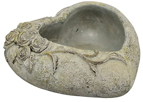 Exner GmbH HerzPflanzTopf Valo - Zement - 20x20x8,5 cm