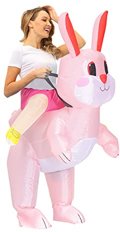 Arokibui uppblåsbar påskhare kostym vuxen uppblåsbar kanin maskot kostym maskeraddräkt cosplay fest halloweenkostym
