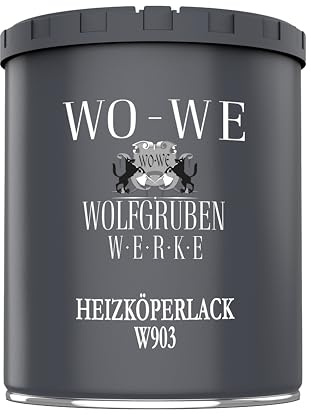 Heizkörperlack Heizungsfarbe W903 Beton-GRAU ähnl. RAL 7023-750ml