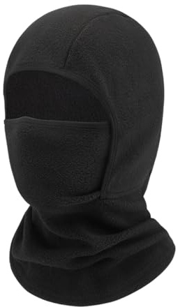 Kids Balaclava Winter Balaclava Mask for Boys Girls Windproof Ski Mask for Kids Cold Weather Face Mask Helmet Liner Black