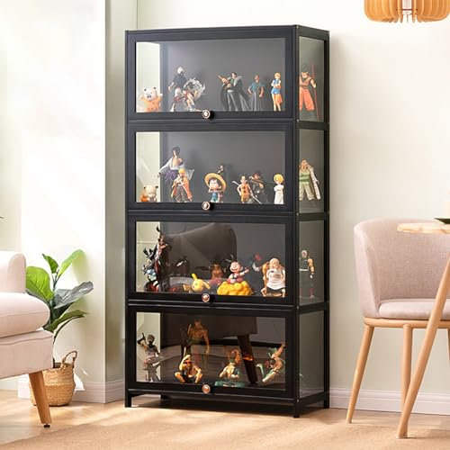 FVTVHEV Vitrine pour objets de collection Armoire de Collection Vitrine pour Collection Vitrine Verre Armoire vitrine Vitrine en Verre pour Collection Meuble vitrine Armoire en Verre Vitrine Acrylique