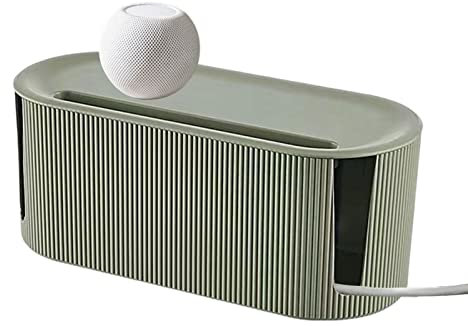 Cable Tidy Box, Cable Management Box, Charger Cable Holder Large Capacity Socket Organizer, for Hiding Messy Cables Wire, Cable Dust Protector for Living Room Bedroom Meeting Room, 12.2x 5.3x 4.9