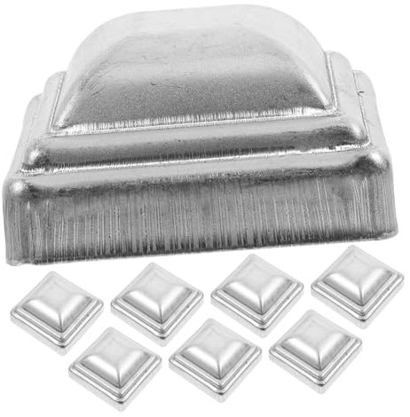 SOESFOUFU 20pcs Zinc Steel Square Fence Post Caps Protective Cover for 50x50mm Railing Columns Outdoor Deck Post Caps Replacement