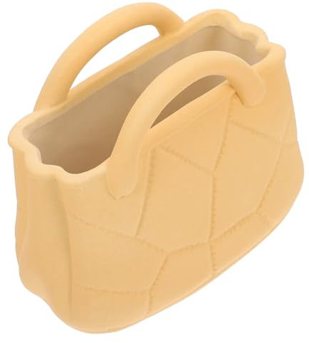 HOLIDYOYO 1 Stück Handtasche Vase Für Tisch Hydrokultur Pflanzen Vase Pflanze Terrarium Kleine Vasen Für Tafelaufsätze Dekorative Vase Hochzeitsdekorationen Botanisches Keramik