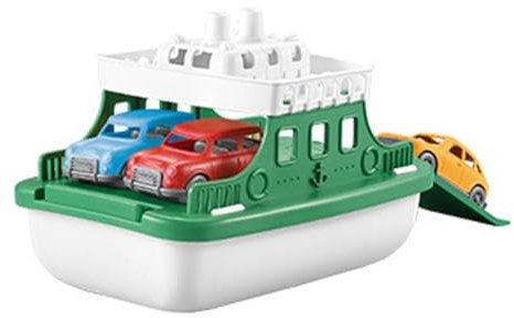 Rrlihjgu Spielzeugboot, Kinderbootspielzeug, Kinder-Transportboot-Spielzeug, Kreatives Transportboot-Modell für Kinder, Fährboot-Spielzeug für Kleinkinder mit 4 kleinen Autos