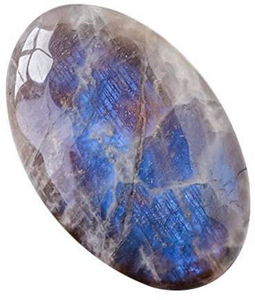 Mondstein aus Palmstein, Mondstein, ovaler Cabochon-Mondstein, multifunktional, poliert, handgefertigt, eleganter Mondstein für das natürliche Gleichgewicht des Körpers
