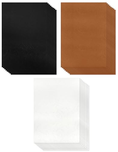 Cinvo Metallic Holographic Card Stock Shiny Iridescent A4 Thick Cardstock Mirror Paper Sheets Reflective Board for Cardmaking Scrapbook Poster Cardboard Party Decor DIY (8.5 x 11”) (Leather Print)