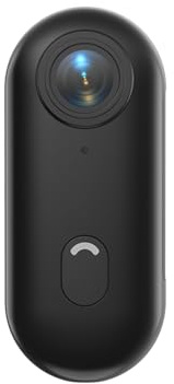 Hanzete 1080p Petite caméra d'action WiFi Caméra de sport Objectif grand angle 120° Batterie intégrée avec cordon magnétique Clip arrière Étui étanche 32 Go TF Accessoires de montage de carte