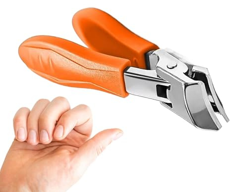 Tijeras de uñas, tijeras de uñas antisalpicaduras, acero inoxidable grueso de uñas oblicuas - viajes a la escuela doméstica anti-voz para personas mayores recortadora de uñas sin deslizamiento para