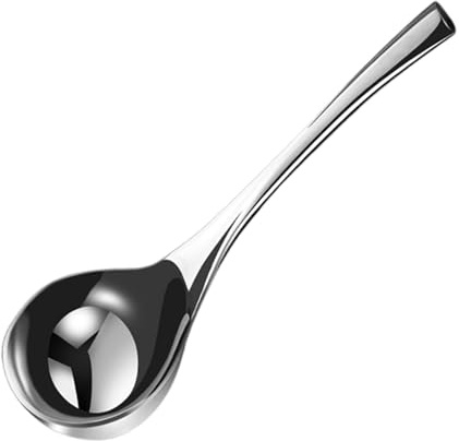 Cuchara grande de acero inoxidable para cocinar y servir en el hotel