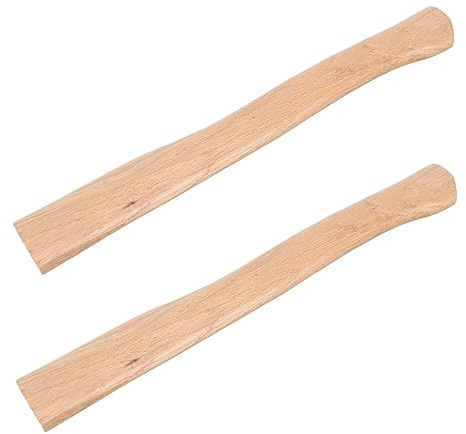 PartyKindom 2pcs Wooden Hatchet Handles Replacement Grips Natural Accessory for Splitting and Outdoor Use Bushcraft Tool