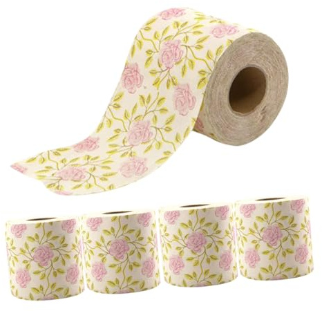 UKCOCO Carta Igienica Decorativa in Pasta Vegetale 5 Pezzi per Bagno Ristorante Uso Multiplo