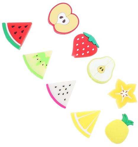 SOIMISS 9Pcs Cute Fruit Cable Protective Covers for Charging Cables PVC Data Line Plug Protectors to Prevent Bending Twisting and Fraying Compatible with Apple Charger Wires