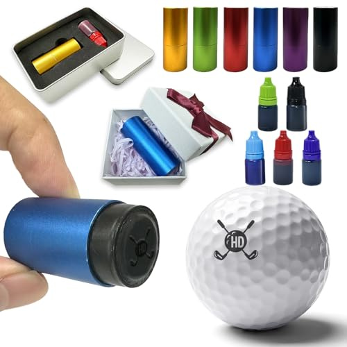 HDSD Anpassbarer Golfball-Stempel, Wiederverwendbarer Personalisierter Stempel Mit Buchstabenmarkierung Zum Markieren Von Bällen, Geeignet Für Golfer, Väter, Ehemänner