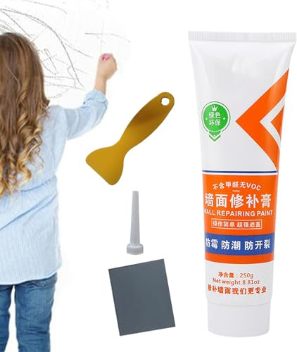 Riparazione di pareti in gesso, set completo per pasta di riparazione di crepe ad asciugatura rapida, riempitivo per muro a secco, per casa, soggiorno, cucina, cantina, garage, posto di lavoro
