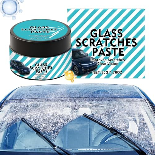 Kratzer Reparatur Fahrzeuge - 50g Schlieren Politur Paste,Kratzerentferner Für Autofrontscheiben,Für Fahrzeugpflege Leichte Oxidation Und Wasserflecken