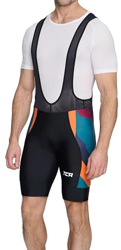TCA Cuissard Vélo À Bretelles Homme Rembourré – Cuissard Cyclisme avec Poches Latérales – Séchage Rapide Route, Gravel & VTT
