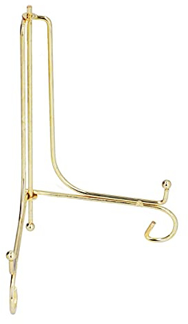 Bamjour Uhrenständer aus Metall mit Runder Porzellanplattenhalterung für 10-12-Zoll-Wanduhren, Multifunktionaler Fotohalter für das Home Office