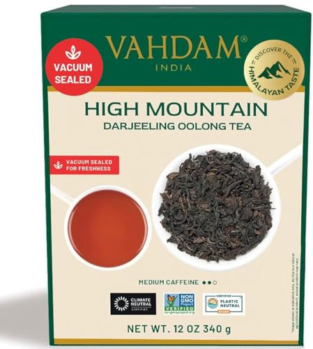 VAHDAM High Mountain Oolong Tea - 340g (170+ Cups) | Vacuum Sealed | Brew Hot, Iced Or Kombucha | Loose Leaf