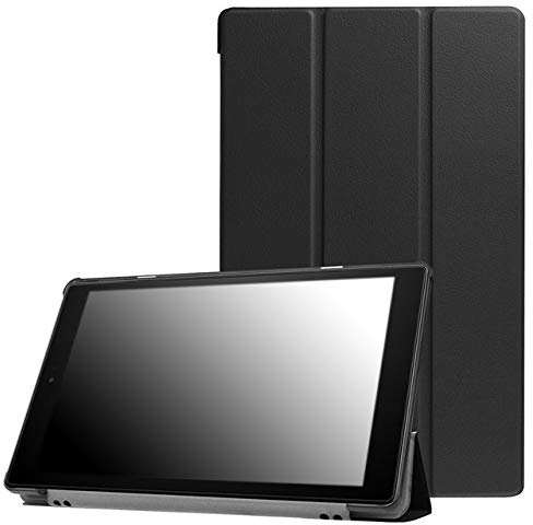 Slabo Tablet Hülle Case für Amazon Fire HD 10-Tablet (2017) | HD 10-Tablet (2019) Schutzhülle mit Auto Sleep Wake Funktion und Magnetverschluss - SCHWARZ