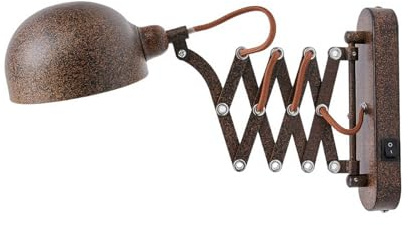 Lindby Wall Light Curtis dimmable in Brown Made of Metal for e.g. Living Room & Dining (1 Light Source, E14) from wall Lighting lamp