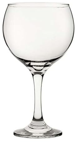 We Can Source It Ltd - Large Stemmed Gin Glasses 645 ml/23 oz Clear Glass with Balloon Shape – Reusable and Cocktail Wine Glasses for Home Parties and Entertaining – Stylish and Durable - Set of 4