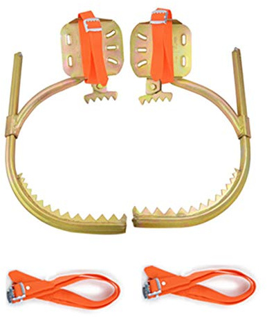 SHXN Herramienta árboles Trepadores Crampones para Trepar,Poste de Madera Zapatos de Hierro Tree Climbing Tool Se Utiliza para El Monitoreo,Monitoreo y Escalada de Frutas,450 Type