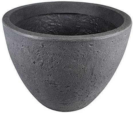 Pflanzkübel Stone Ø 60 cm XXL Blumenkübel Pflanztopf Blumentopf Kunststoff rund grau