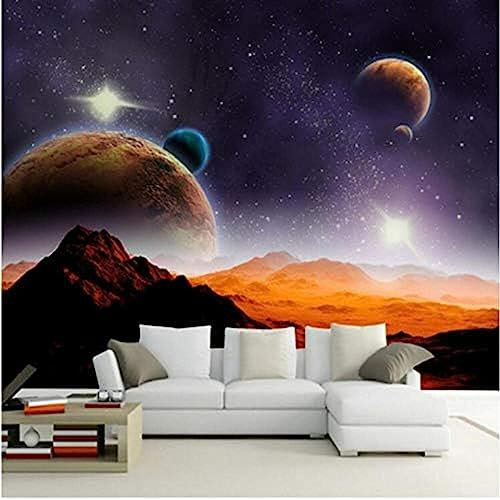 Custom Photo Wallpaper 3D Planet Universe 3D Mural Living Room Bedroom Sofa Tv Background Wall Papers Home Decor Mural Wallpaper -140x100cm